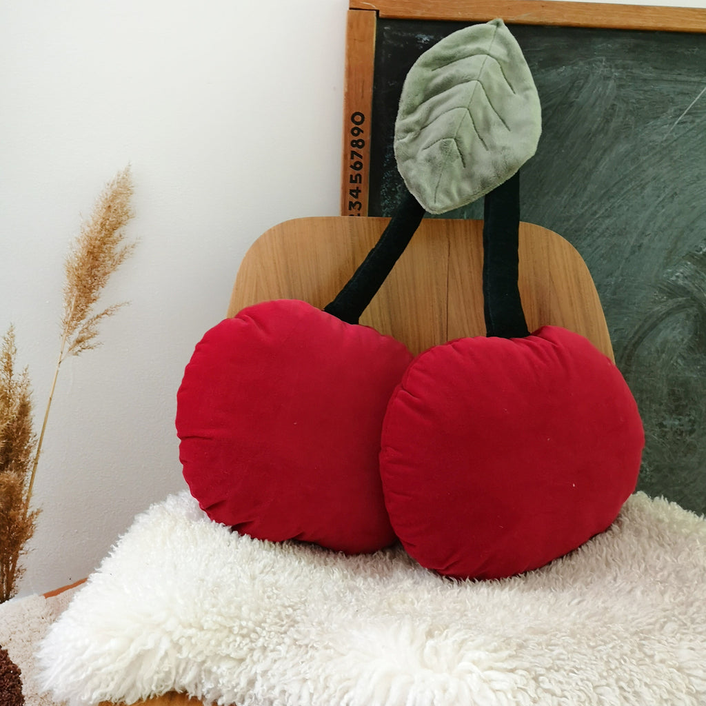 Coussins cerises- Cherries pillow