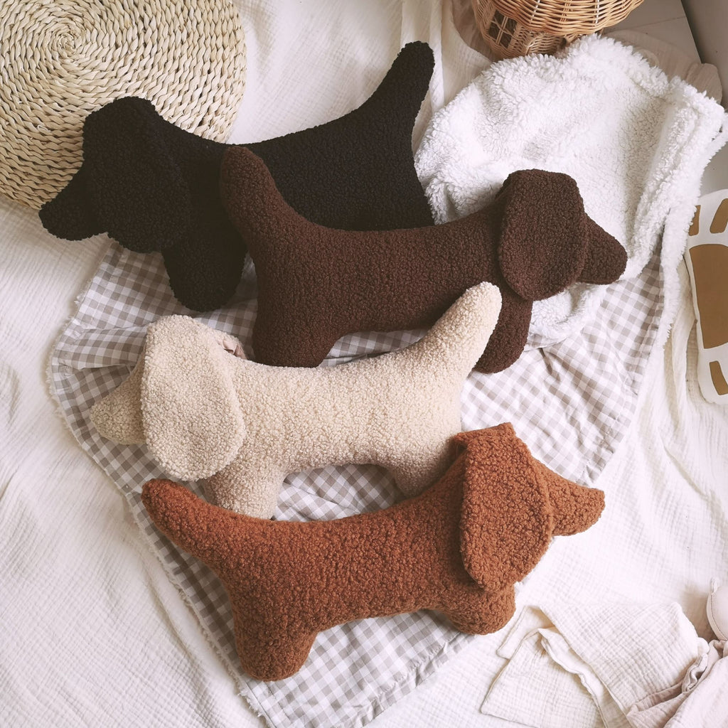​Dog Sausage Dachshund Plush Throw Pillow - Peluche Chien Teckel