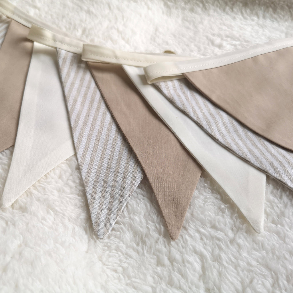 Guirlande en lin Beige- Décoration de chambre bébé