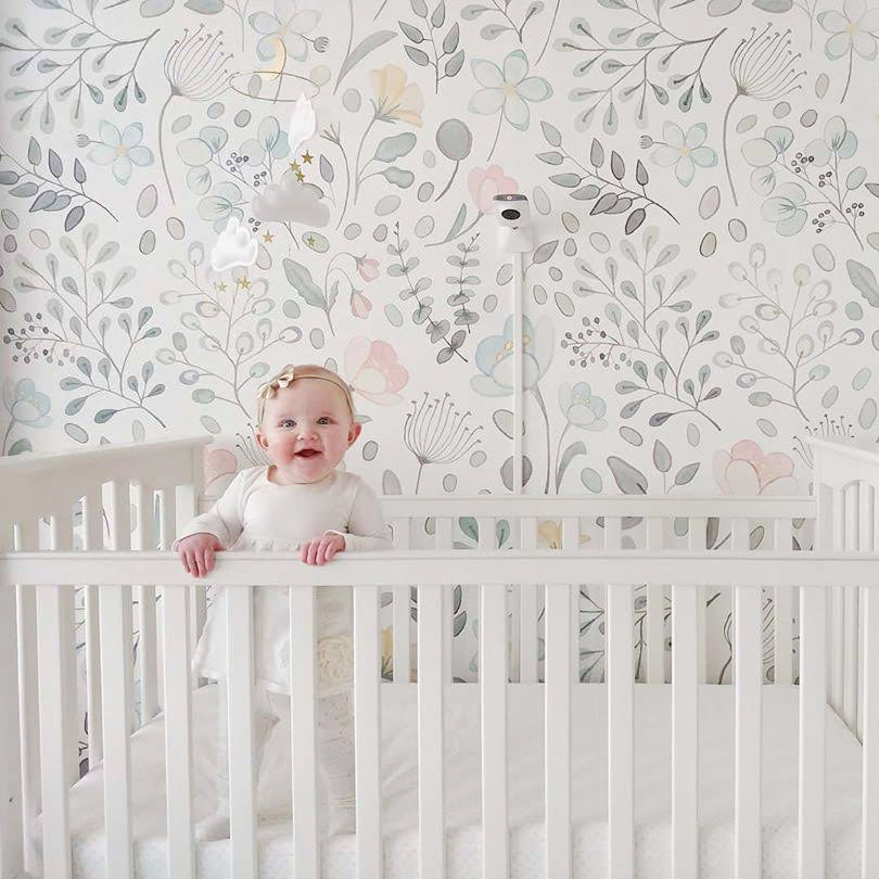 Mobile bébé nuages et étoiles- Blanc / doré - The Butter Flying