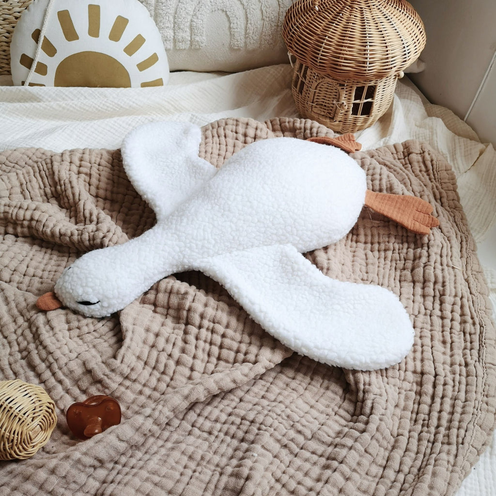 Natural Fabric Goose Lovey – Newborn Gift Idea