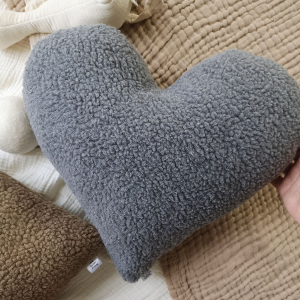 Sherpa Heart Pillow 