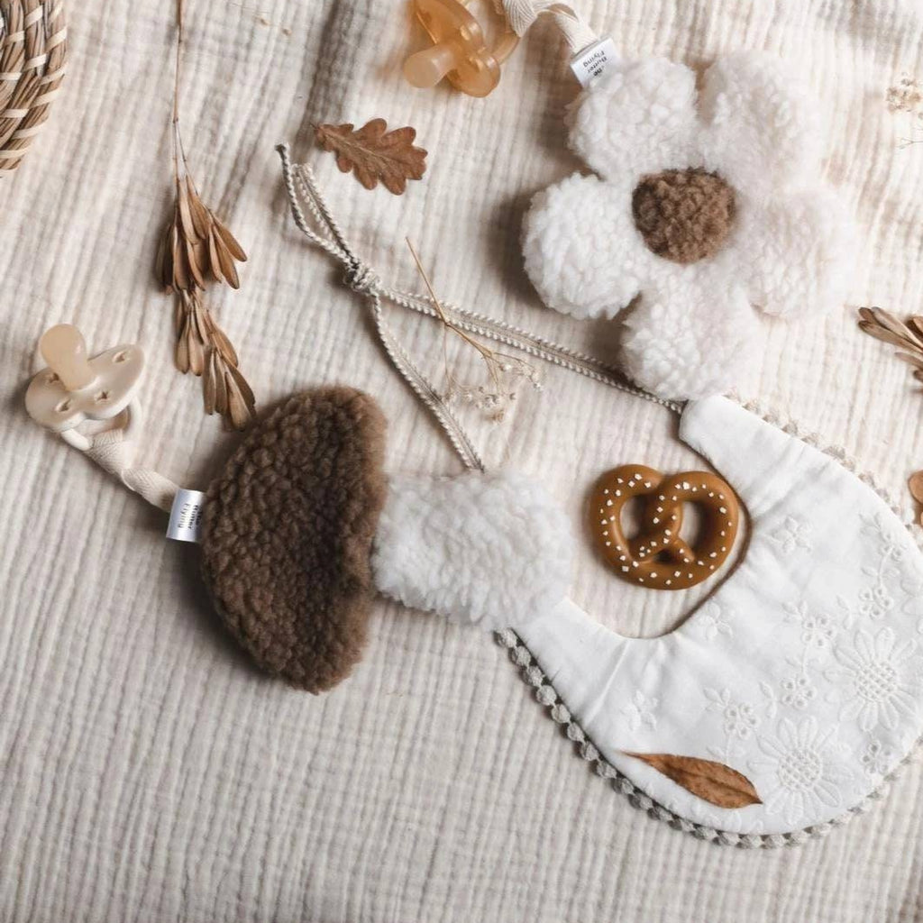 Attache-Tetine Champignon-Mushroom Pacifier Holder- The Butter Flying