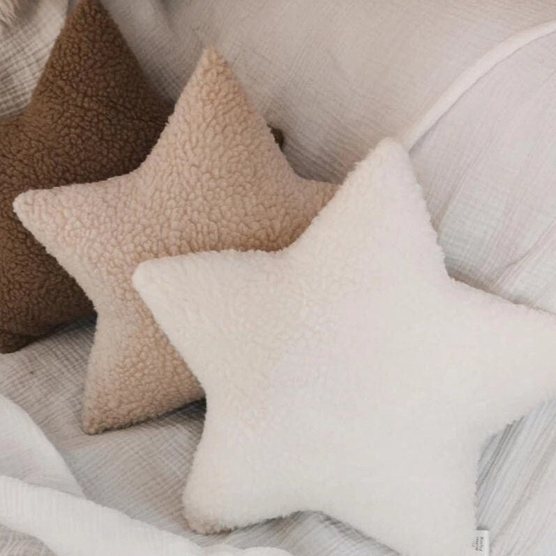 Coussin étoile, Coussin pour chambre enfant en forme de nuage, de lune ou d'étoile