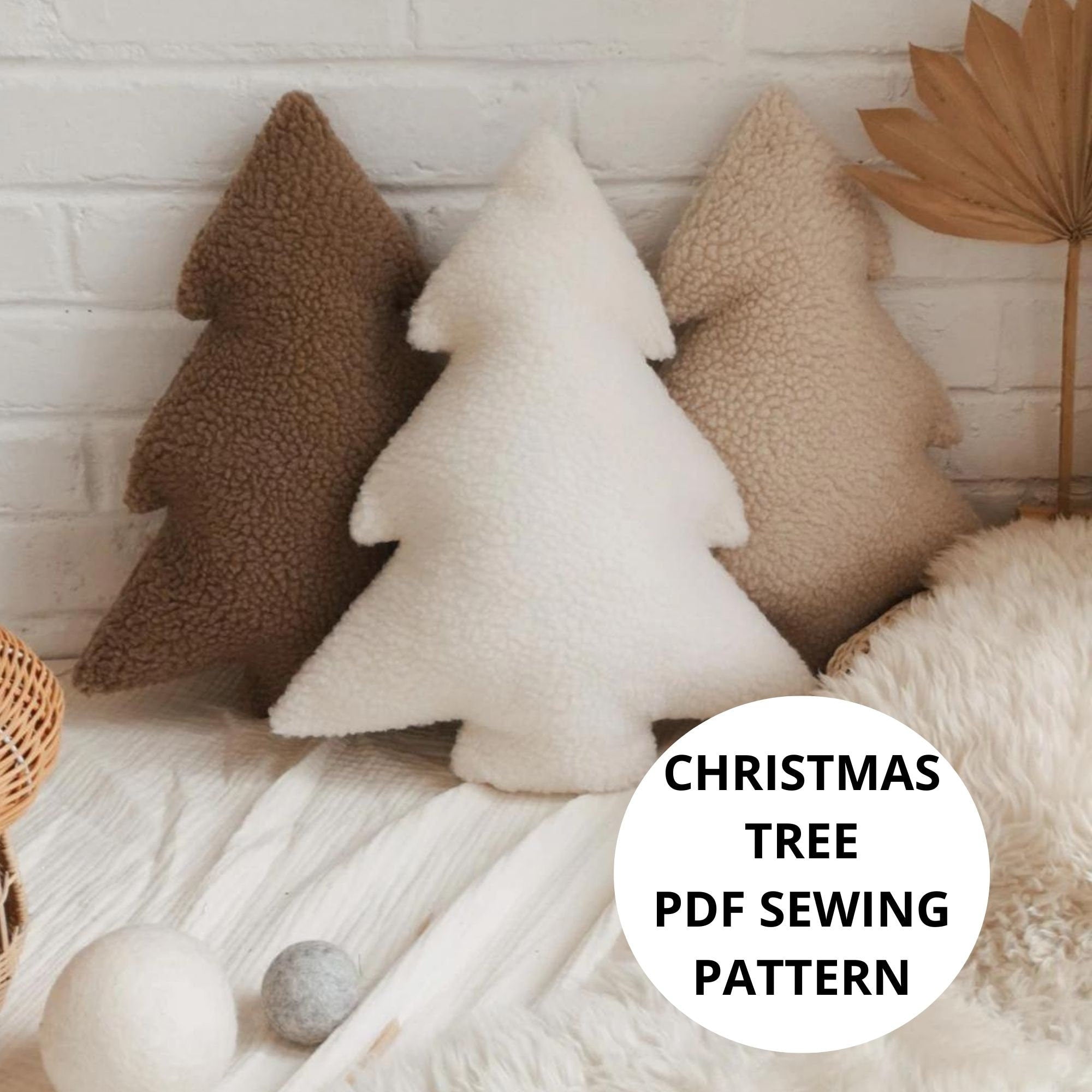 Christmas Tree Pillow Sewing Pattern – The Butter Flying