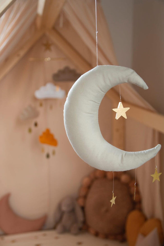 moon mobile-mobile lune-THEBUTTERFLYING- decoration de chambre enfant- kidsroom decor Canada