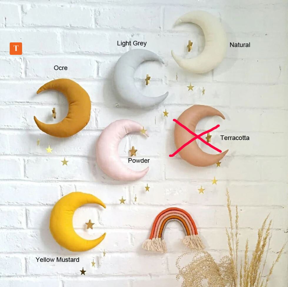 moon mobile-mobile lune-THEBUTTERFLYING- decoration de chambre enfant- kidsroom decor Canada